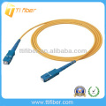 SC singlemode 9 / 125um de alta calidad Fibra óptica patch cord